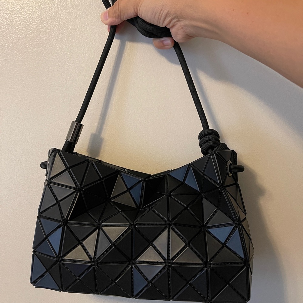 Issey Miyake Black Geometric Shoulder Bag